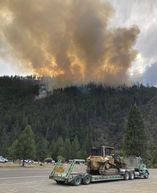 Evacuations ordered after winds whip Northern California wildfire near site of 2022 deadly blaze | iNFOnews.ca