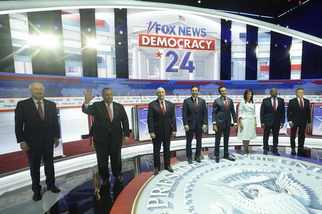 Republican candidates fight each other, and mostly line up behind Trump, at the first debate | iNFOnews.ca