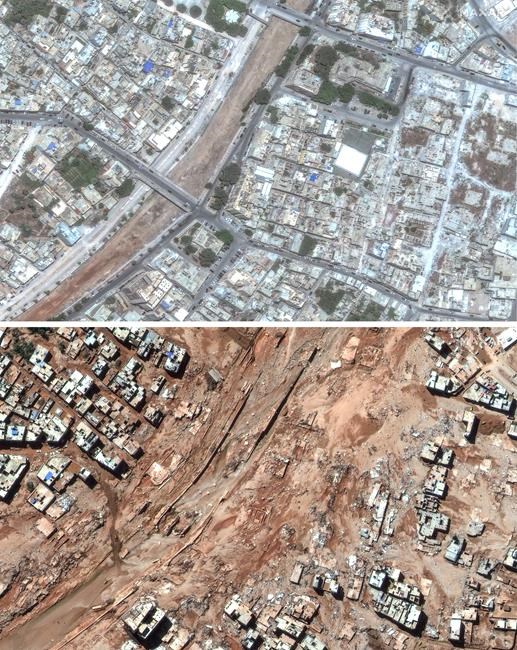 AP PHOTOS: Satellite images show flood devastation that killed more than 11,000 in Libya | iNFOnews.ca AP PHOTOS: Satellite images show flood devastation that killed more than 11,000 in Libya | iNFOnews.ca