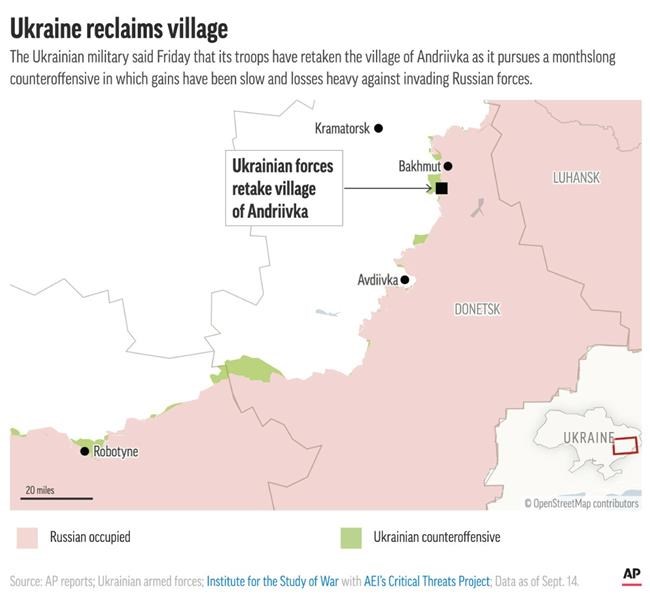 Ukrainian troops reclaim a village near Bakhmut. It's a small win in a churning counteroffensive | iNFOnews.ca Ukrainian troops reclaim a village near Bakhmut. It's a small win in a churning counteroffensive | iNFOnews.ca