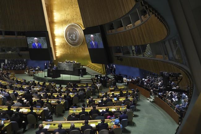 Biden exhorts world leaders at the UN to stand up to Russia, warns not to let Ukraine 'be carved up' | iNFOnews.ca