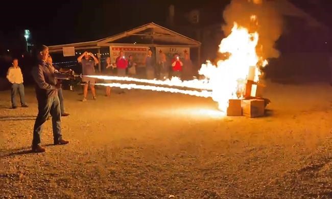 A flamethrower and comments about book burning ignite a political firestorm in Missouri | iNFOnews.ca