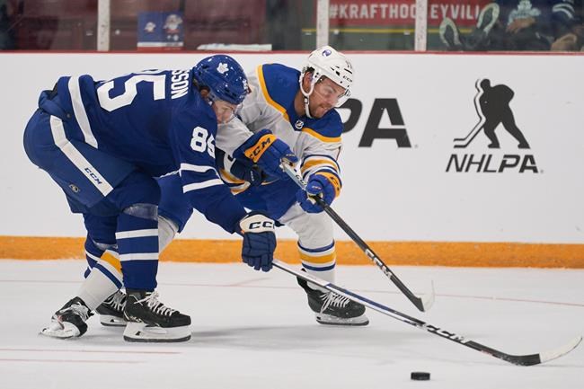Conor Timmins' two goals, two assists lead Leafs to 5-2 pre-season win over Sabres | iNFOnews.ca Conor Timmins' two goals, two assists lead Leafs to 5-2 pre-season win over Sabres | iNFOnews.ca