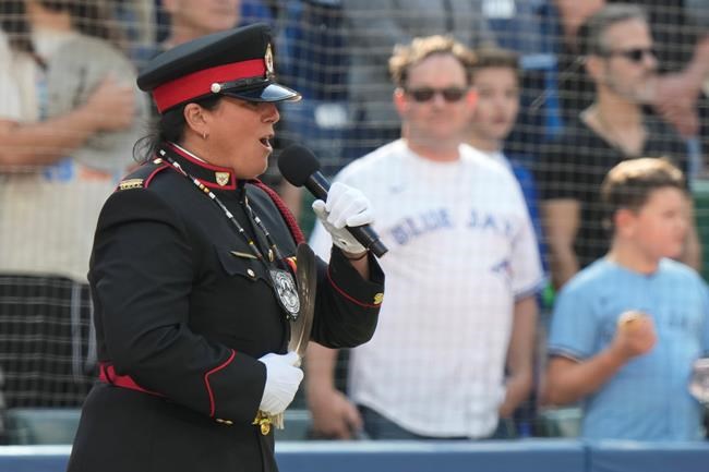 Indigenous police officer hopes to inspire with trilingual 'O Canada' at Jays game | iNFOnews.ca Indigenous police officer hopes to inspire with trilingual 'O Canada' at Jays game | iNFOnews.ca