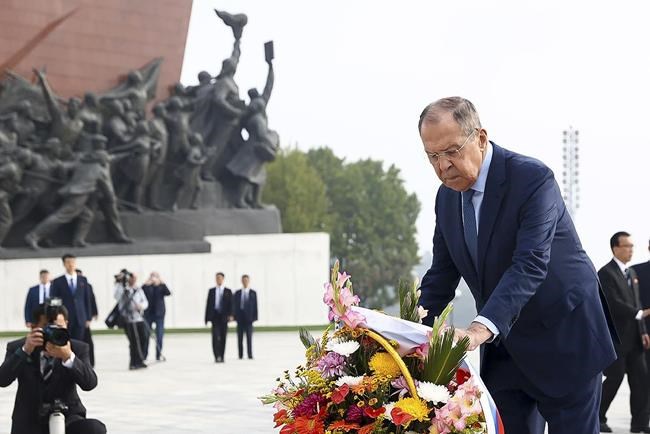 Russia's foreign minister offers security talks with North Korea and China as he visits Pyongyang | iNFOnews.ca