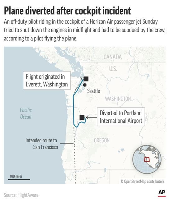 Off-duty pilot who tried to cut engines told police he experimented with mushrooms, complaint says | iNFOnews.ca
