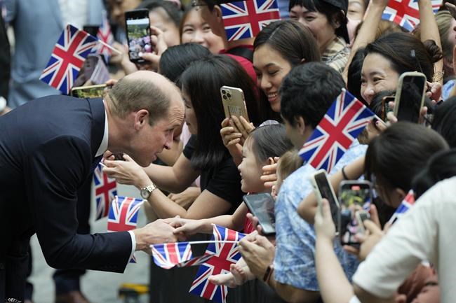 Prince William arrives in Singapore for the Earthshot Prize award, the first to be held in Asia | iNFOnews.ca