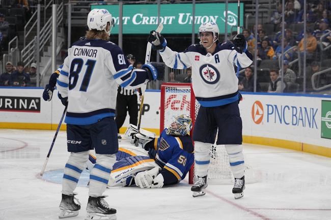 Connor scores twice as road Jets beat Blues 5-2 | iNFOnews.ca