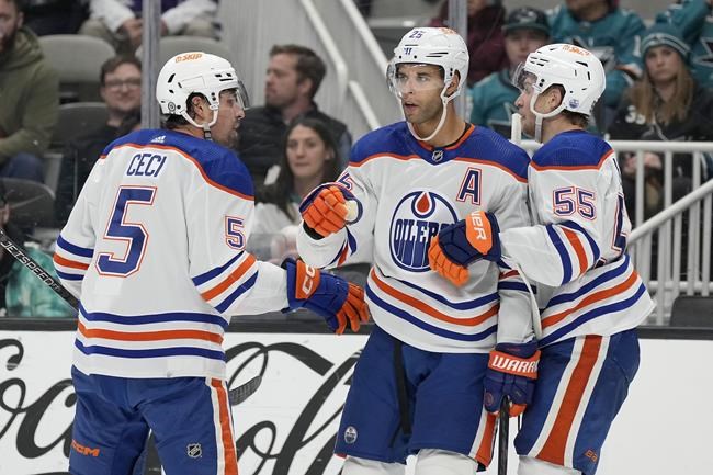 Sharks win their 2nd straight game, beating slumping Oilers 3-2 | iNFOnews.ca
