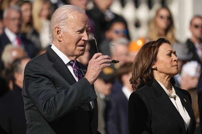 Biden says America's veterans are 'the steel spine of this nation' as he pays tribute at Arlington | iNFOnews.ca