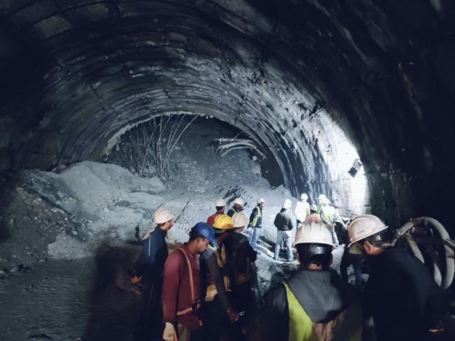 A rescue operation for 40 workers trapped under a collapsed tunnel in north India enters third day | iNFOnews.ca A rescue operation for 40 workers trapped under a collapsed tunnel in north India enters third day | iNFOnews.ca
