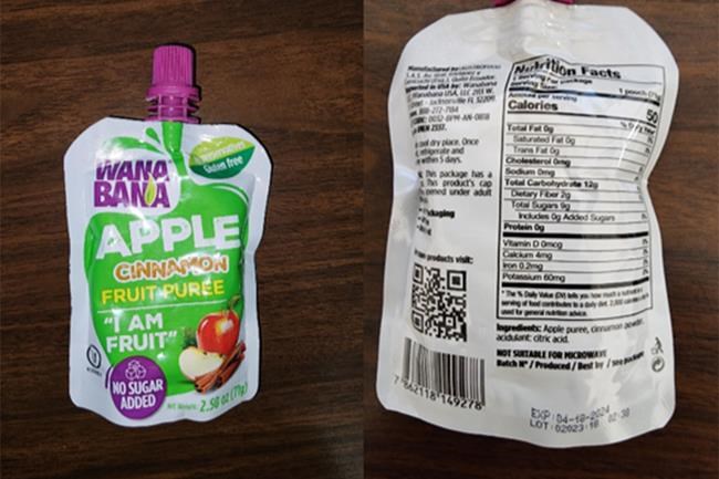 Nearly two dozen toddlers sickened by lead linked to tainted applesauce pouches, CDC says | iNFOnews.ca Nearly two dozen toddlers sickened by lead linked to tainted applesauce pouches, CDC says | iNFOnews.ca