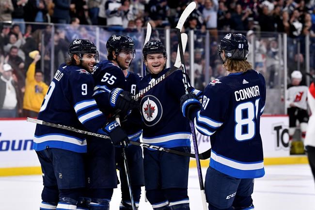Connor's three-point effort lifts Jets to 6-3 victory over Devils | iNFOnews.ca Connor's three-point effort lifts Jets to 6-3 victory over Devils | iNFOnews.ca