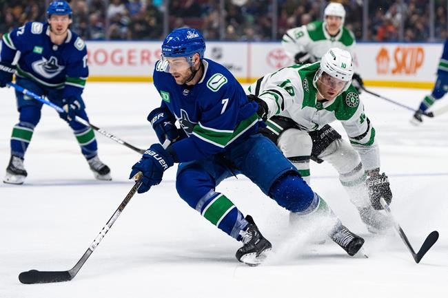 Canucks defenceman Soucy out six to eight weeks with lower-body injury | iNFOnews.ca