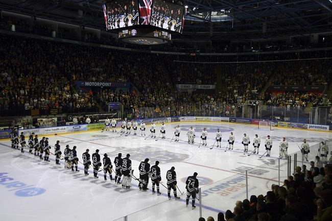 Adam Johnson's UK team retires his jersey number after the American player's skate-cut death | iNFOnews.ca