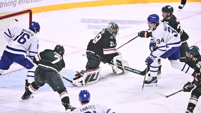 Maple Leafs beat Wild 4-3 in OT and extend winning streak to 4 games in Global Series finale | iNFOnews.ca Maple Leafs beat Wild 4-3 in OT and extend winning streak to 4 games in Global Series finale | iNFOnews.ca