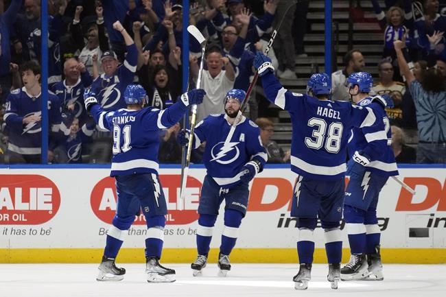 Hagel's OT goal lifts Lightning over Eastern Conference-leading Bruins 5-4 | iNFOnews.ca