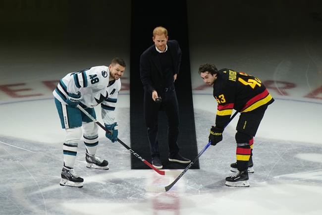 Prince Harry drops ceremonial puck for Canucks as lead up to 2025 Invictus Games | iNFOnews.ca