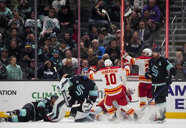 Rasmus Andersson's overtime goal lifts Flames to 4-3 win over Kraken | iNFOnews.ca