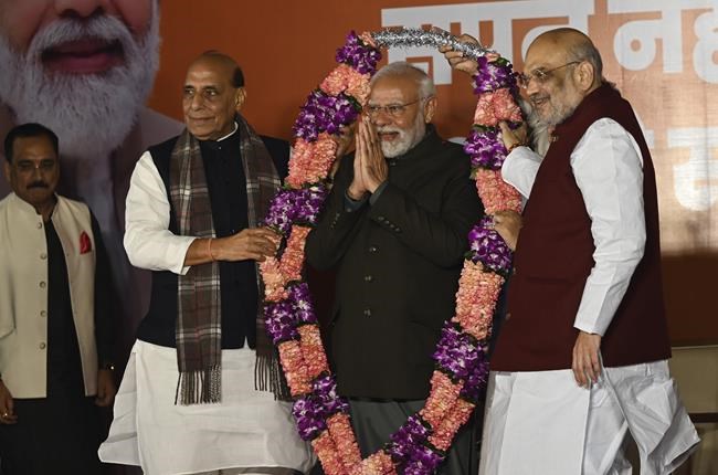 India's ruling BJP wins 3 of 4 states in elections that pitted Modi's party against Congress | iNFOnews.ca