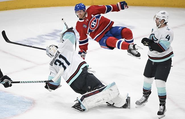 Anderson snaps 27-game goal drought as Canadiens hang on for 4-2 win over Kraken | iNFOnews.ca