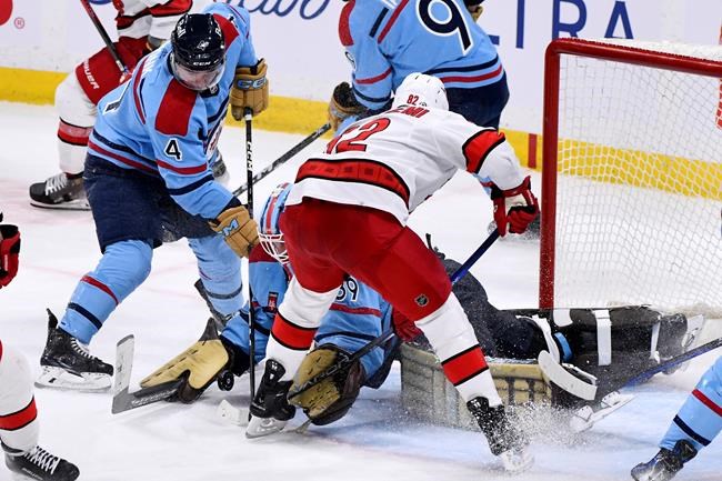 Brossoit, Ehlers shine as Jets edge Hurricanes 2-1 | iNFOnews.ca