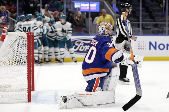 NHL roundup: Eklund's OT goal, Hertl's hat trick lift Sharks over Islanders | iNFOnews.ca