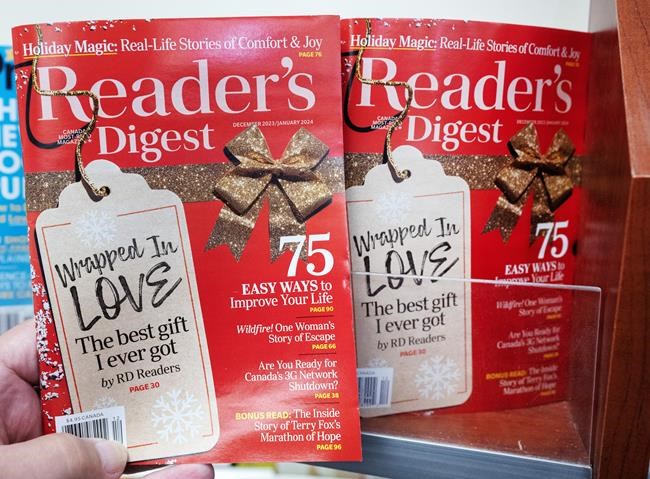 Former editors reflect on Reader's Digest distinct brand after reports of closure | iNFOnews.ca