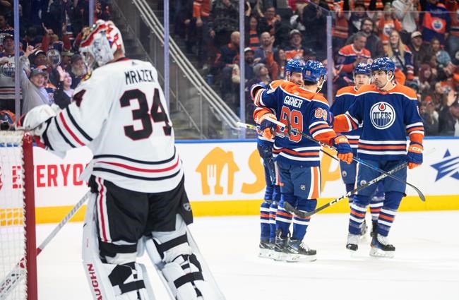 McDavid and Bouchard have two assists apiece as Oilers top Blackhawks 4-1 | iNFOnews.ca