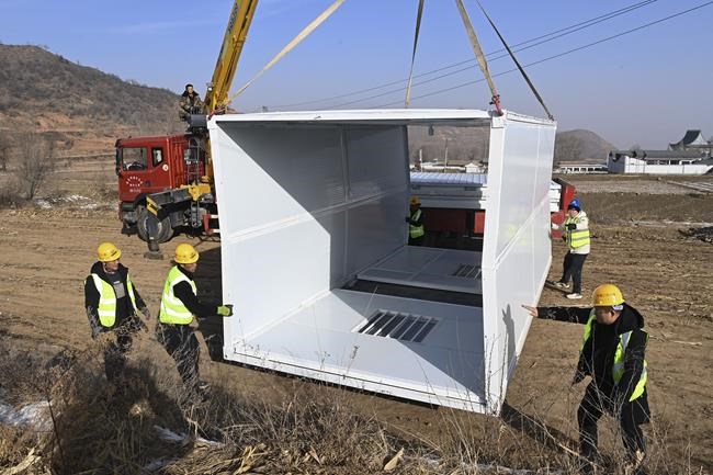 China has started erecting temporary housing units after an earthquake destroyed 14,000 homes | iNFOnews.ca