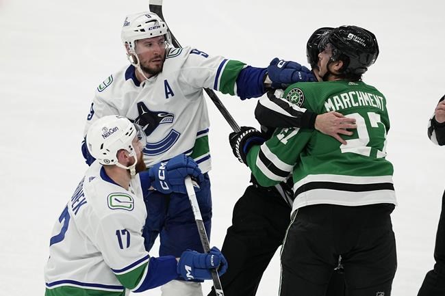 Duchene scores with 9.2 seconds left in OT lifting Stars past Canucks 4-3 | iNFOnews.ca