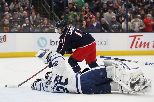 Maple Leafs waive underperforming goalie Samsonov and Sabres waive Comrie, AP source says | iNFOnews.ca