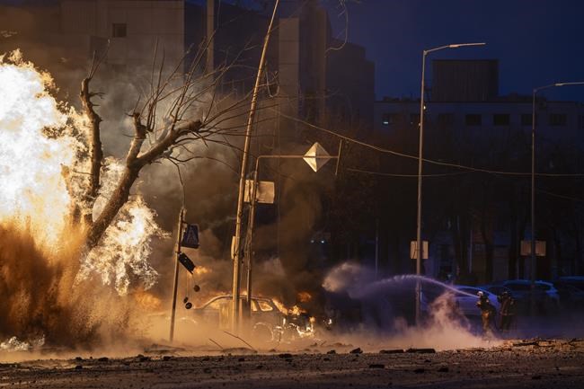 Russian missiles hit Ukrainian cities, killing 5 and injuring at least 130, Kyiv officials say | iNFOnews.ca