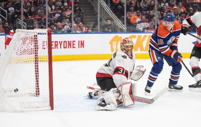 Hyman hat trick lifts surging Oilers past Senators 3-1 | iNFOnews.ca