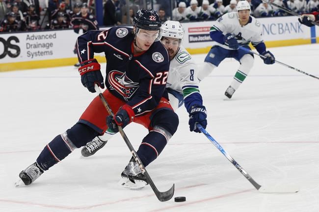 Marchenko scores the winner in a shootout, Blue Jackets beat the Vancouver Canucks 4-3 | iNFOnews.ca