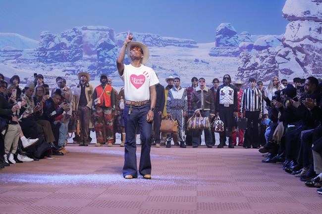 Pharrell Williams’ sophomore collection at Louis Vuitton showcases Americana, Native American spirit | iNFOnews.ca