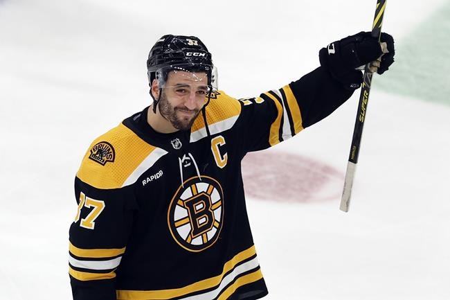 From chords and forehands, ex-Bruins captain Patrice Bergeron happy in retirement | iNFOnews.ca
