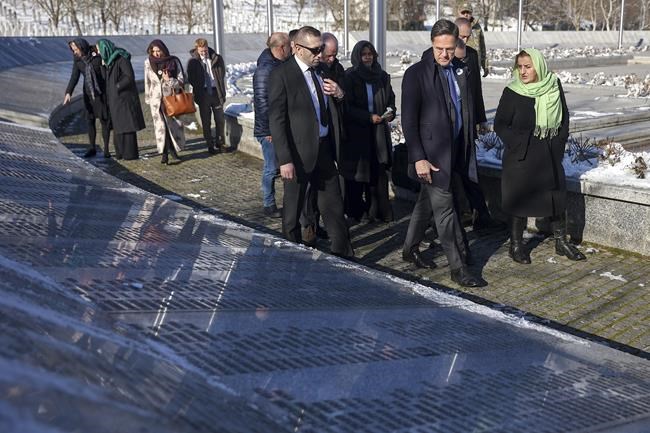 Outgoing Dutch PM begins his Bosnia visit at memorial to Srebrenica genocide victims | iNFOnews.ca