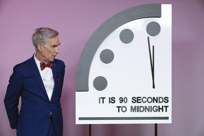'Doomsday Clock' signals existential threats of nuclear war, climate disasters and AI | iNFOnews.ca