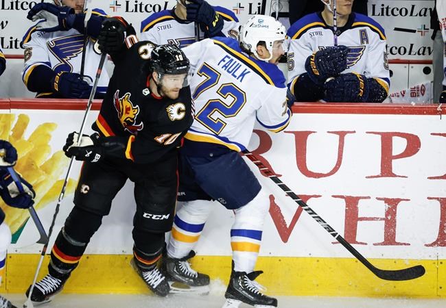 Saad makes Blues happy with late goal in 4-3 win over Flames | iNFOnews.ca