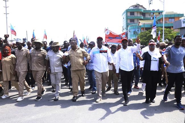 Tanzania's main opposition party holds first major protest in several years, after ban was lifted | iNFOnews.ca Tanzania's main opposition party holds first major protest in several years, after ban was lifted | iNFOnews.ca