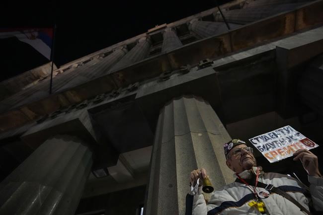 Protesters gather outside a top Serbian court to demand that a disputed election be annulled | iNFOnews.ca Protesters gather outside a top Serbian court to demand that a disputed election be annulled | iNFOnews.ca