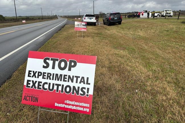First nitrogen execution was a 'botched' human experiment, Alabama lawsuit alleges | iNFOnews.ca