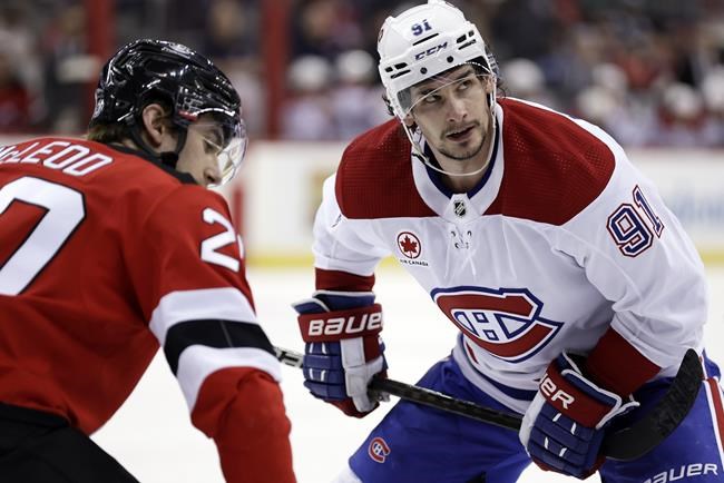 Sean Monahan to step up on faceoffs for Jets after traded from Canadiens | iNFOnews.ca