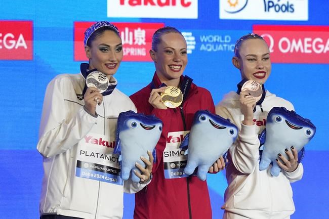 Canadian artistic swimmer Simoneau wins gold at world aquatics championships | iNFOnews.ca Canadian artistic swimmer Simoneau wins gold at world aquatics championships | iNFOnews.ca