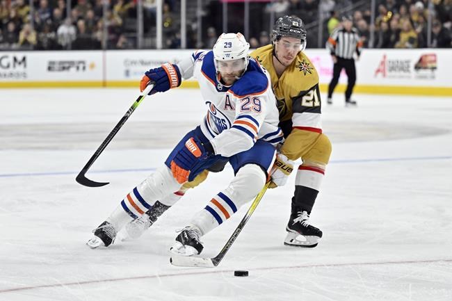 Golden Knights end Oilers' 16-game streak with 3-1 win in Vegas | iNFOnews.ca