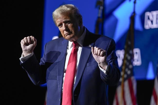 Trump tells NRA members 'no one will lay a finger on your firearms' if he returns to the White House | iNFOnews.ca