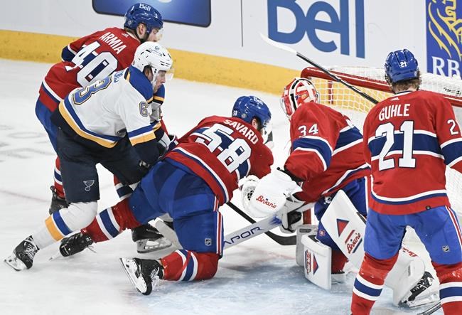 St. Louis Blues score a touchdown in convincing 7-2 win over Montreal Canadiens | iNFOnews.ca St. Louis Blues score a touchdown in convincing 7-2 win over Montreal Canadiens | iNFOnews.ca