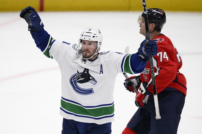 Miller scores with 4.8 seconds left in OT to help the Canucks end their skid, beat the Capitals 3-2 | iNFOnews.ca