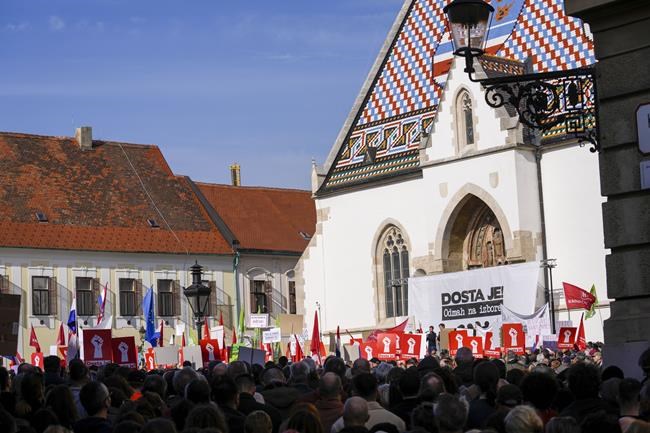 Thousands at anti-government rally in Croatia allege high-level corruption and demand an election | iNFOnews.ca